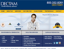 Tablet Screenshot of dectam.com